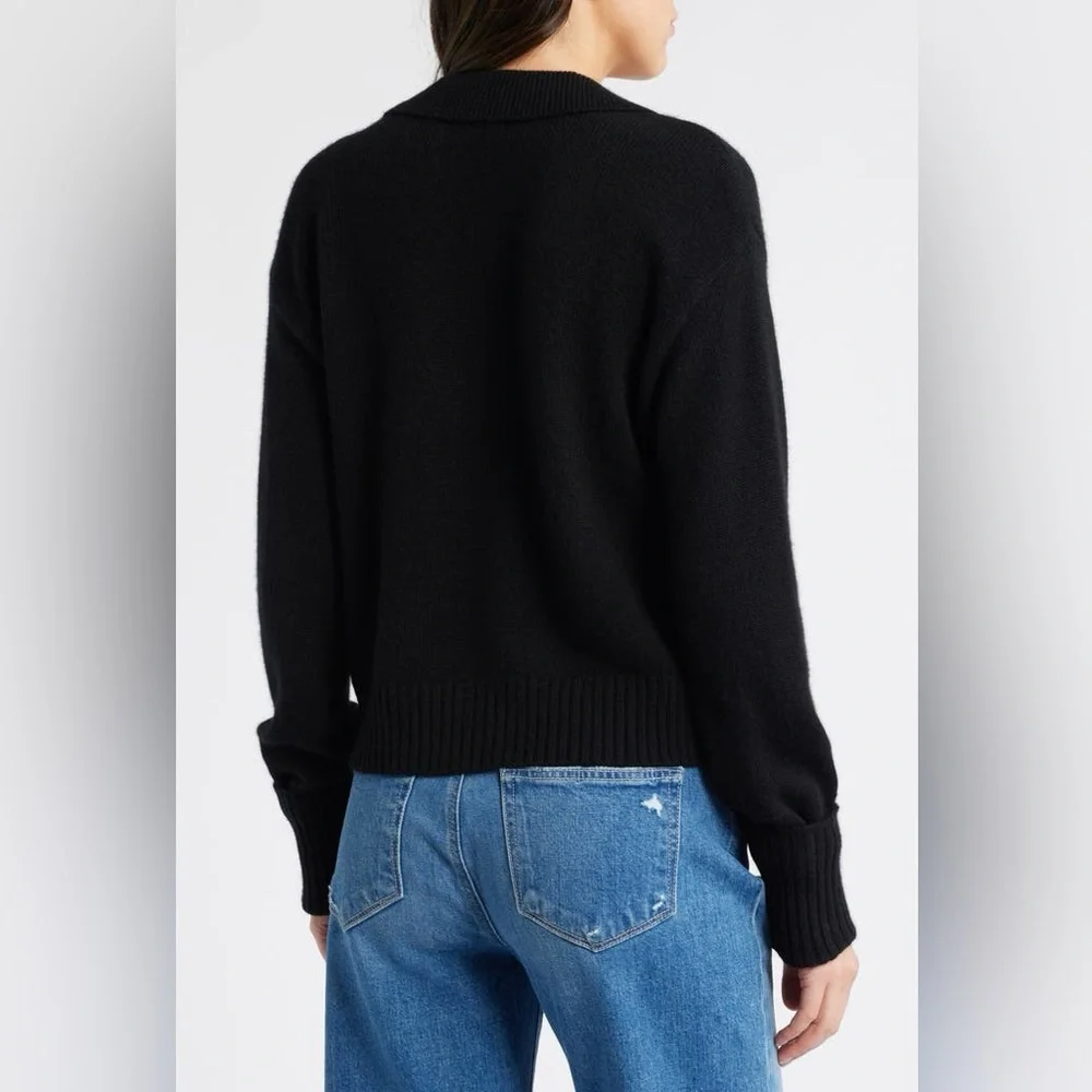 Vince Black V-Neck Sweater - Picture 4 of 7